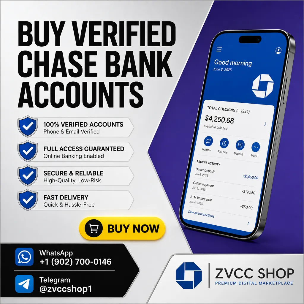 USA Chase verified account — verified digital account for sale at USA Mart